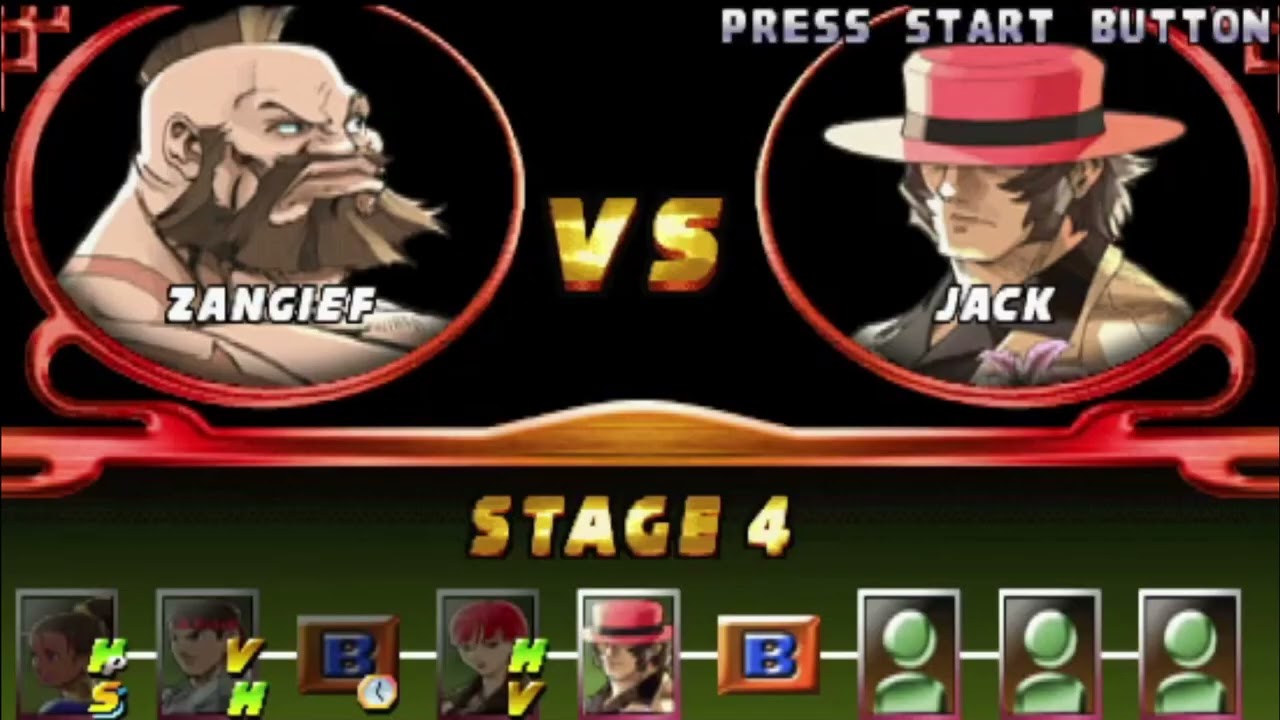 Street fighter ex2 plus arcade mode with Zangief