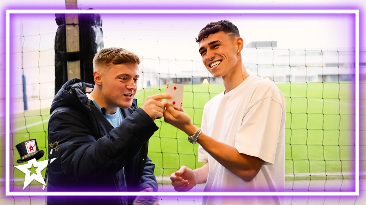 Фокусник поразил Фила Фодена из &laquo;Манчестер Сити&raquo; ловкостью рук!