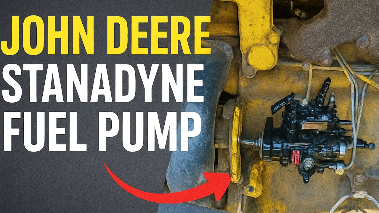 John Deere Fuel Injection Pump replacement. Stanadyne