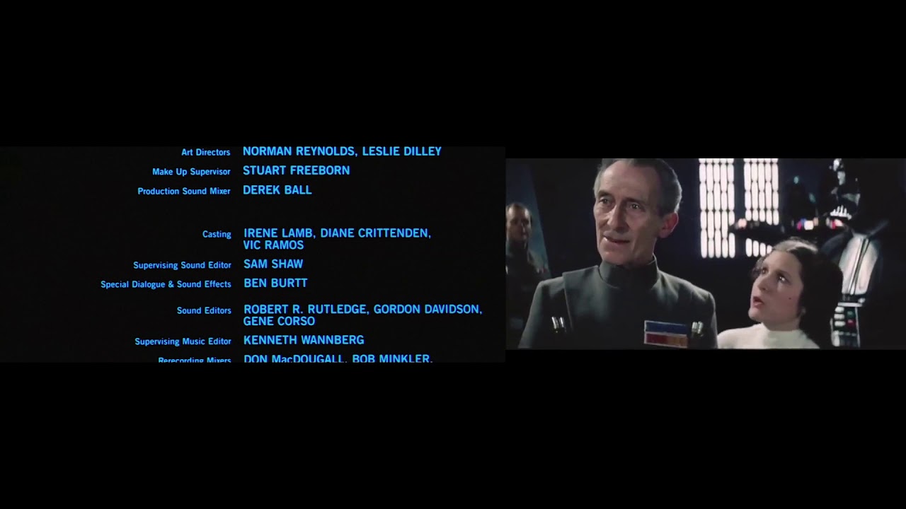 Star Wars (1977) End Credits