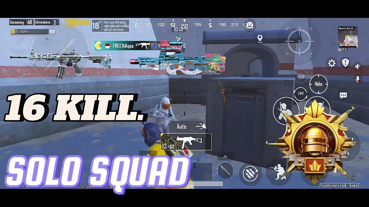 ( PUBG MOBILE ) SOLO SQUAD LIVIK M4 AND P90 FIR LIVIIK | PUBG MOBILE😍