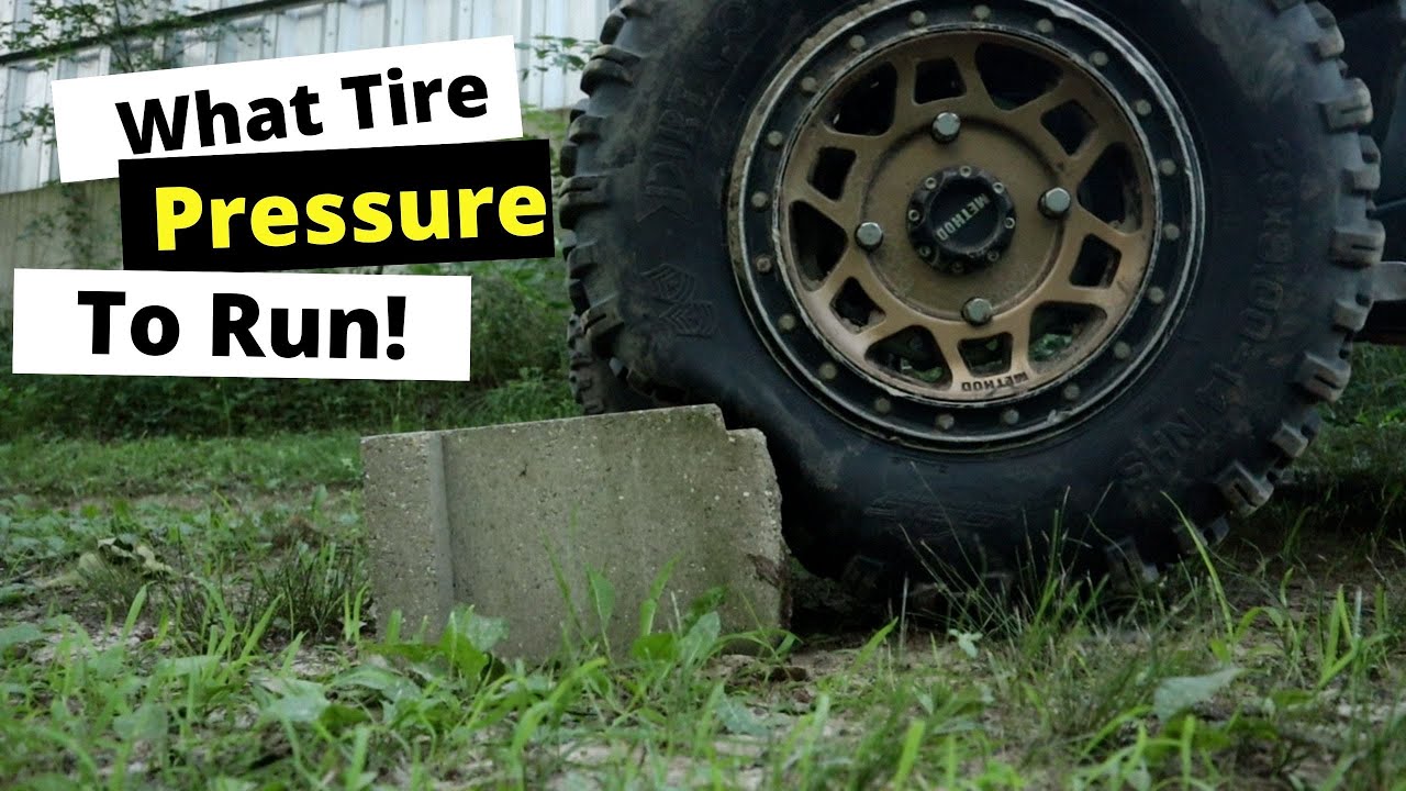 What tire pressure to run offroad?