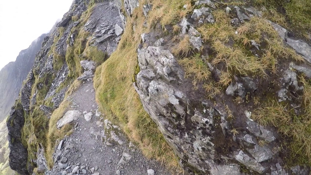 Watkin Route Scree Climb Snowdonia