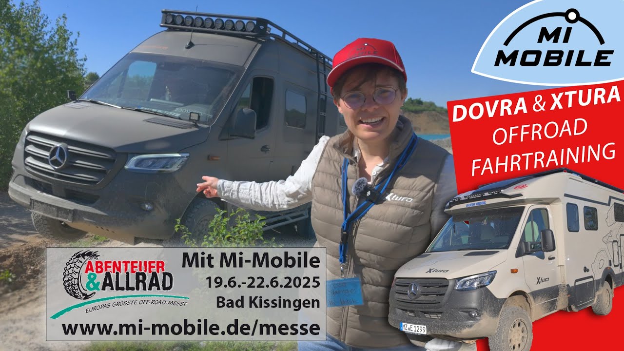 Sensationelles Wohnmobil Offroad Fahrtraining mit Eura Mobil Xtura, Dovra RIG X-610  Dexter 4x4 Doku