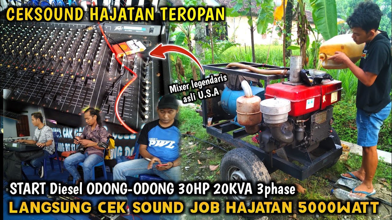 START Diesel Odong-Odong 30Hp 20Kva Langsung Cek Sound - Job Hajatan teropan Jenangan, live PONOROGO