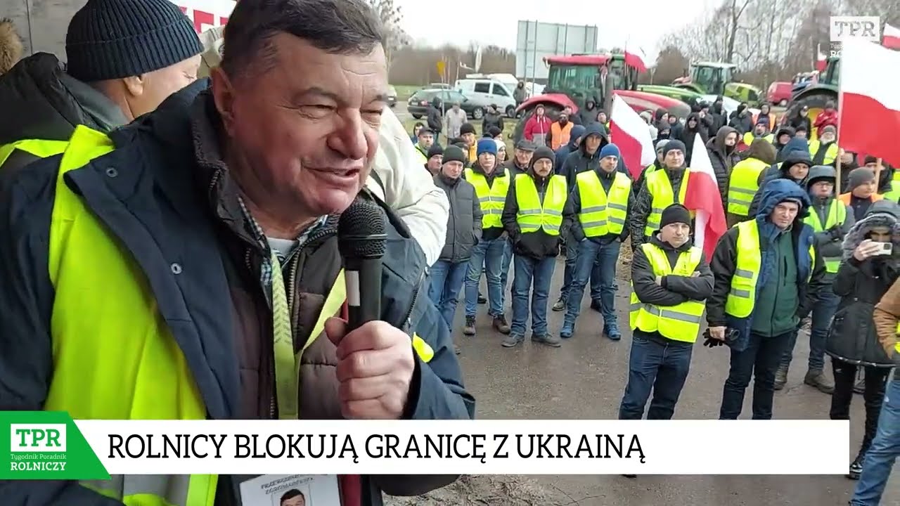Rolnicy zablokowali granicę z Ukrainą. Grożą blokadą wszystkich terminali kolejowych
