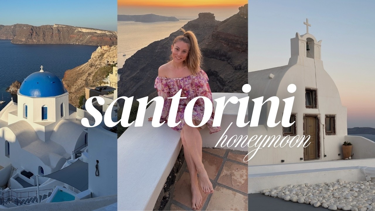 SANTORINI VLOG | Flitterwochen in Griechenland | Romantische Hotel & Restaurant Empfehlungen 🧿💙