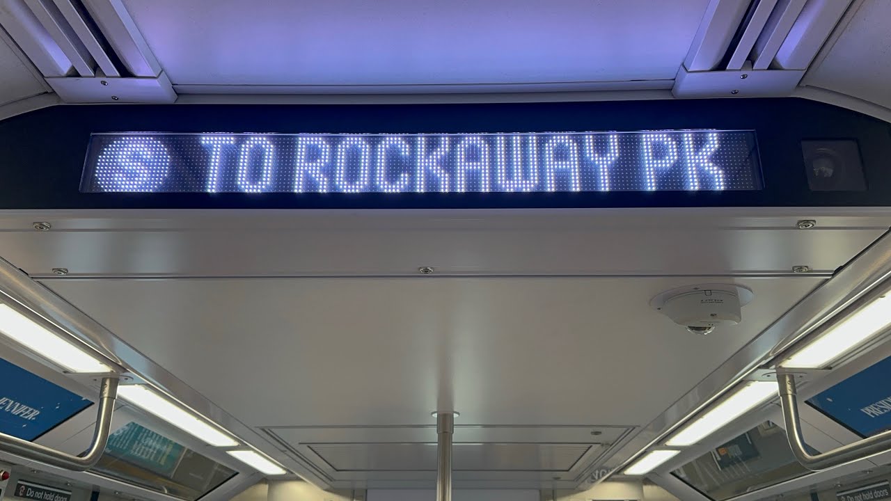 The Rockaway Line: R211 Shuttle Train Ride from Rockaway Boulevard to Rockaway Park-Beach 116 Street
