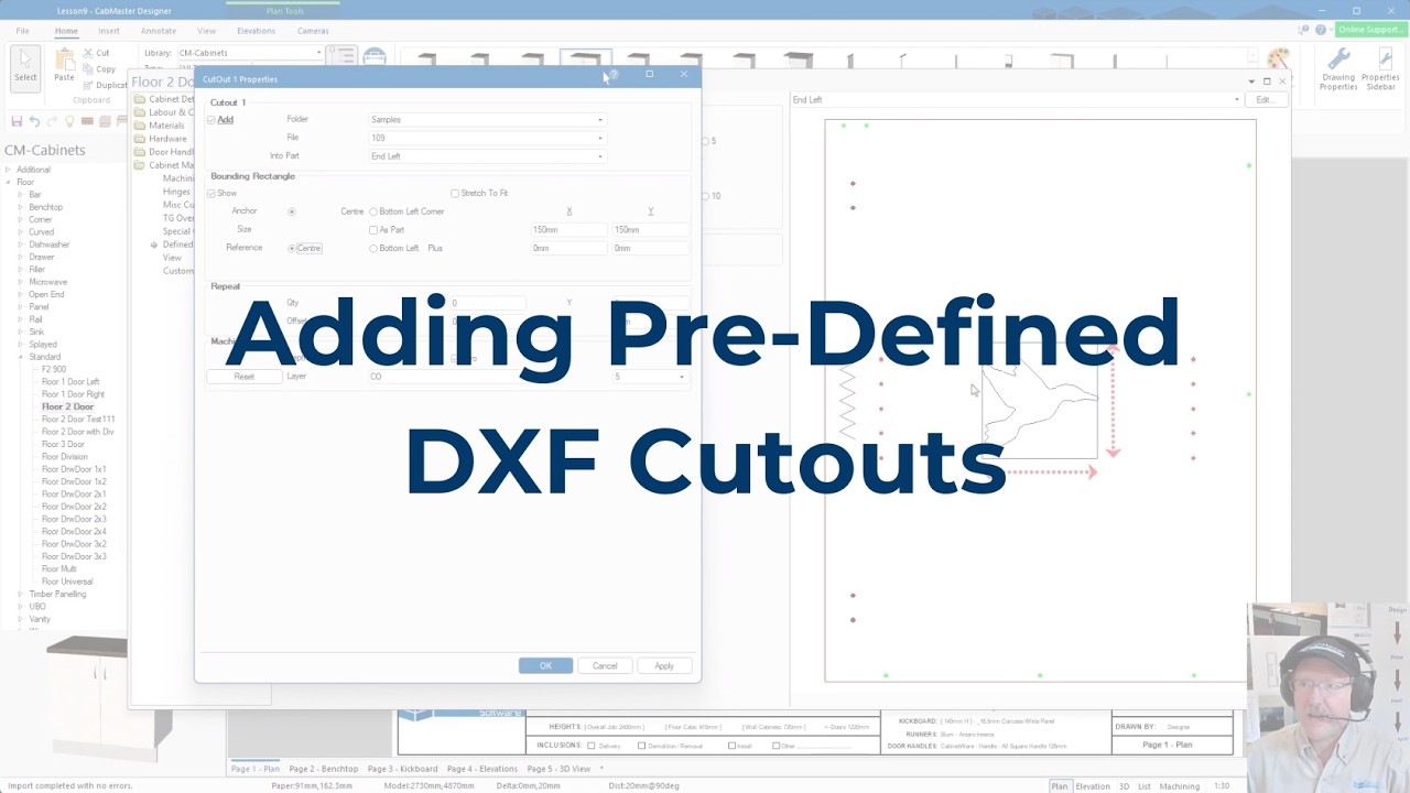 A Minute with Mike: Adding Pre-Defined DXF Cutouts