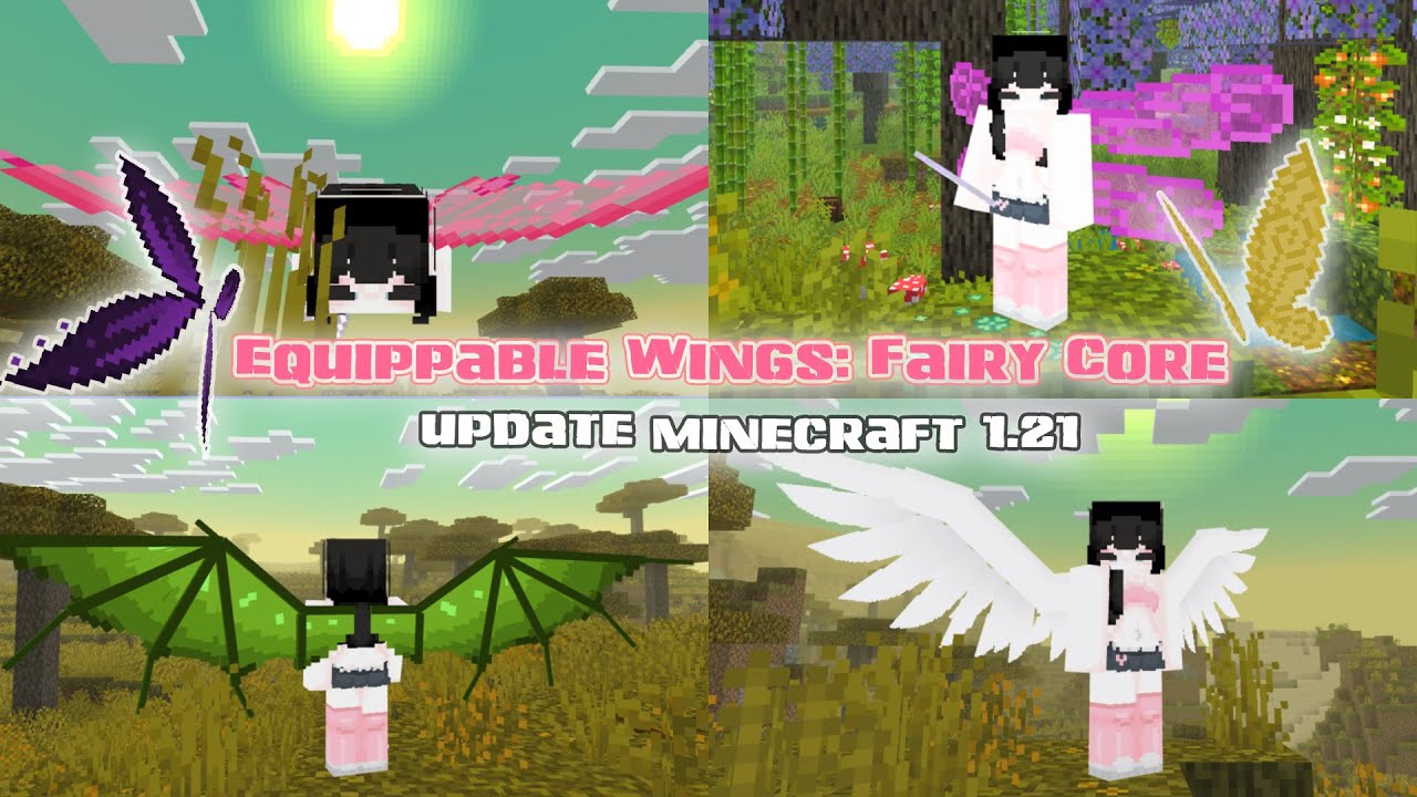 Equippable Wings: Fairy Core ✨🦋 [v2.6.0] | New Update [Mnecraft 1.21.62]