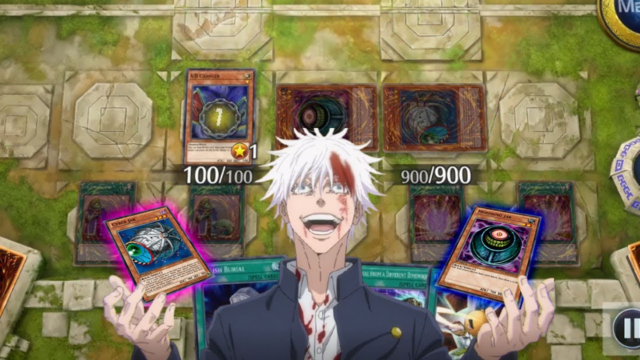 When Cyber Jar and Morphing Jar are at full power. Yugioh Master Duel