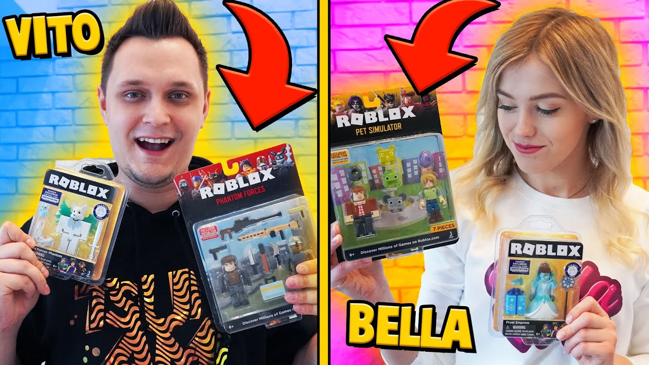 OTWIERAMY NOWE FIGURKI Z ROBLOX CHALLENGE | Vito vs Bella