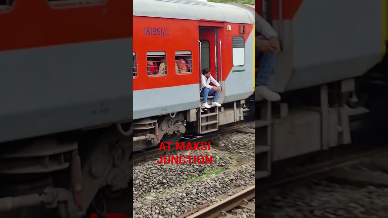 At MAKSI JUNCTION.     #maksi #tailway #train #indian railway