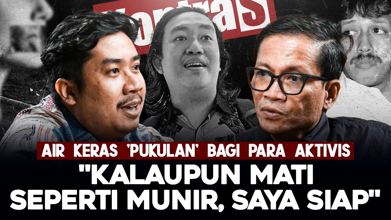 AIR KERAS 'PUKULAN' BAGI PARA AKTIVIS. 