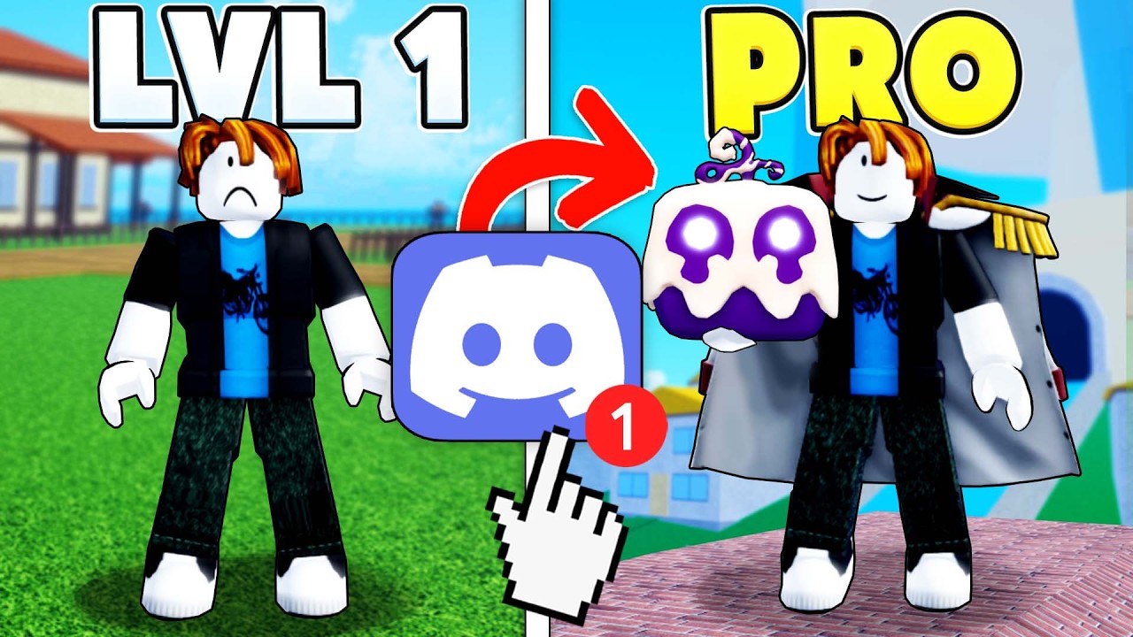Noob 2 PRO But DISCORD Decides My Fruit In Blox Fruits (Roblox)