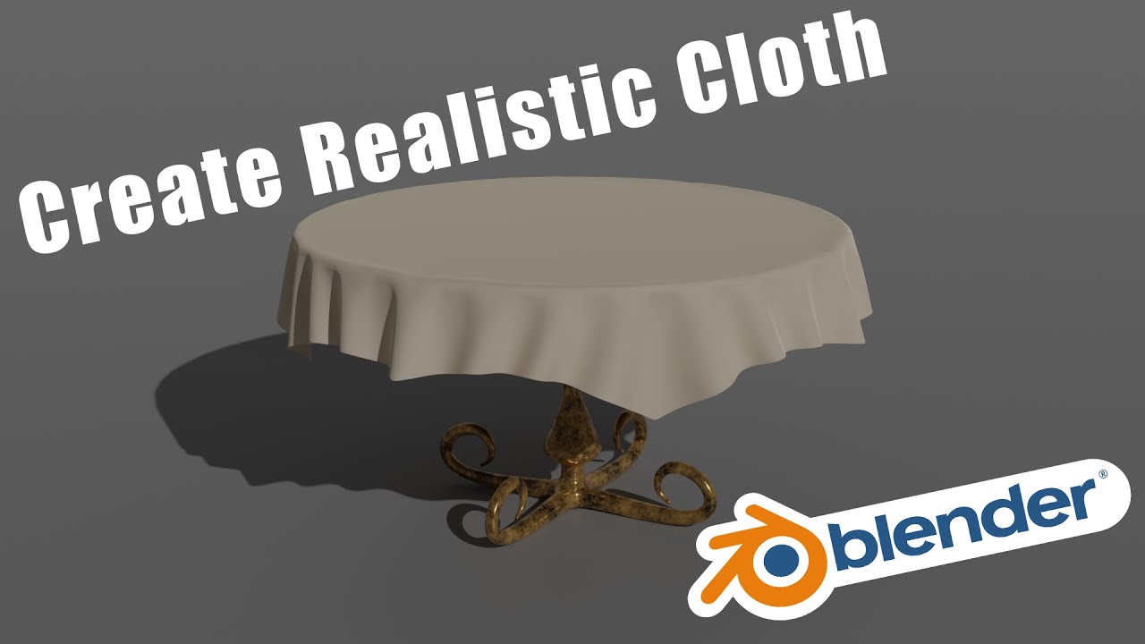 How To Create a Realistic Table Cloth In Blender - Blender Tutorial