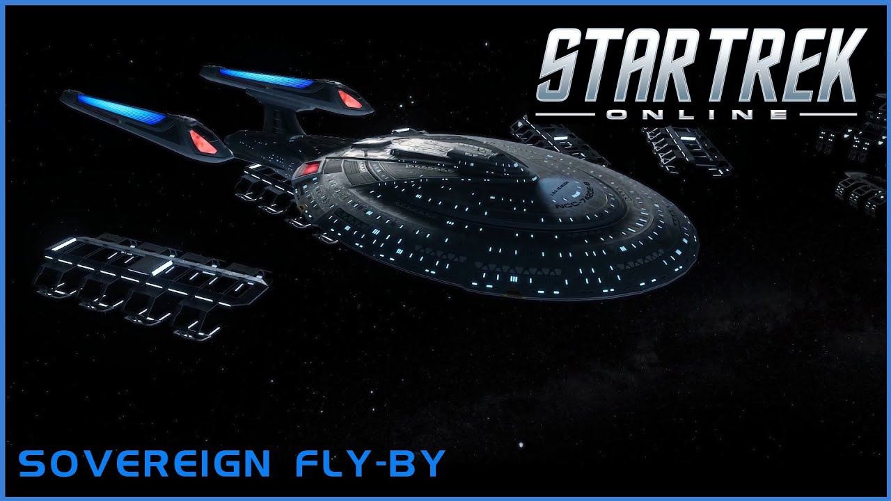 Sovereign Class Flyby - Star Trek Online Ships