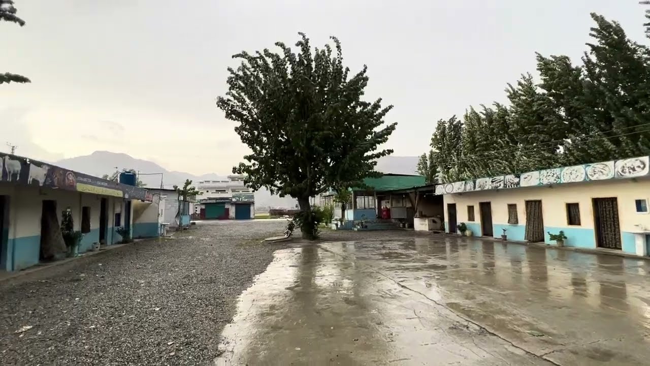 Beautiful Rainy Day in Swat - Captivating Views at Fish Hotel, Mingora