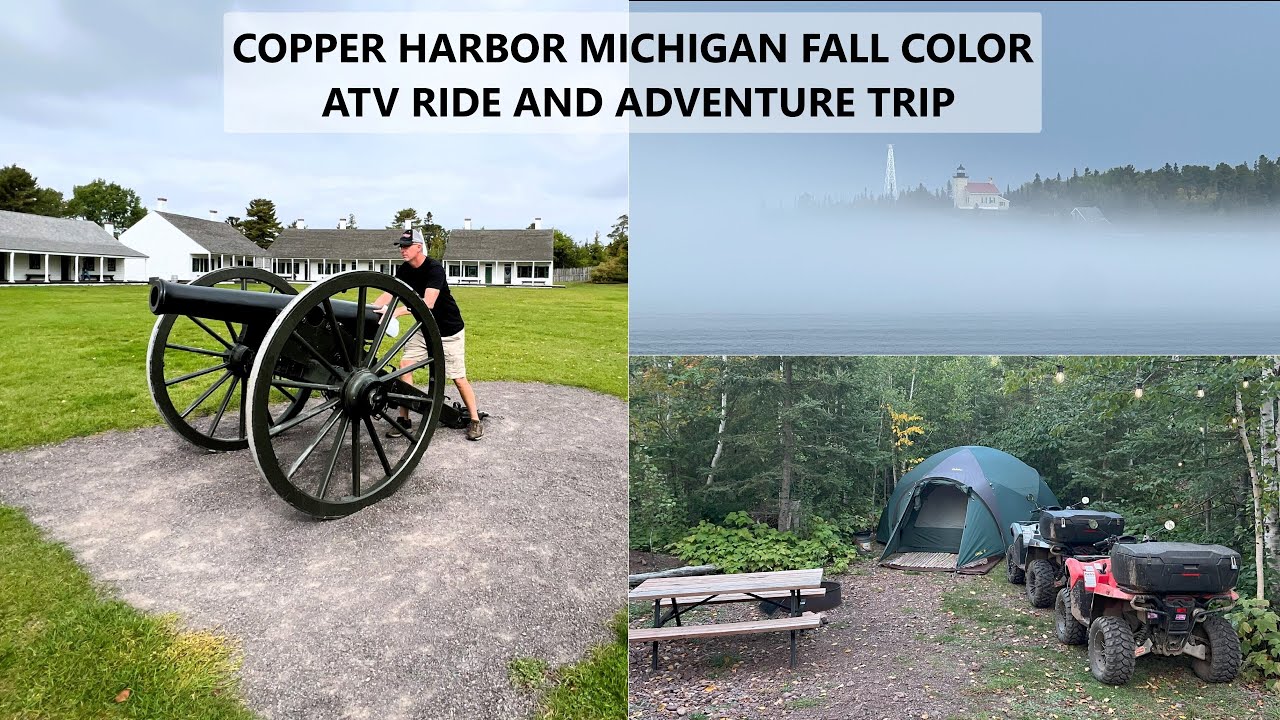 Copper Harbor Michigan Rustic Tent Camping, ATV Riding, High Rock Bay, Fish Cove & More