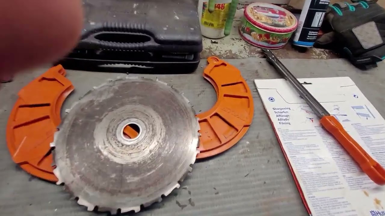 Husqvarna Scarlett как точить пильный диск