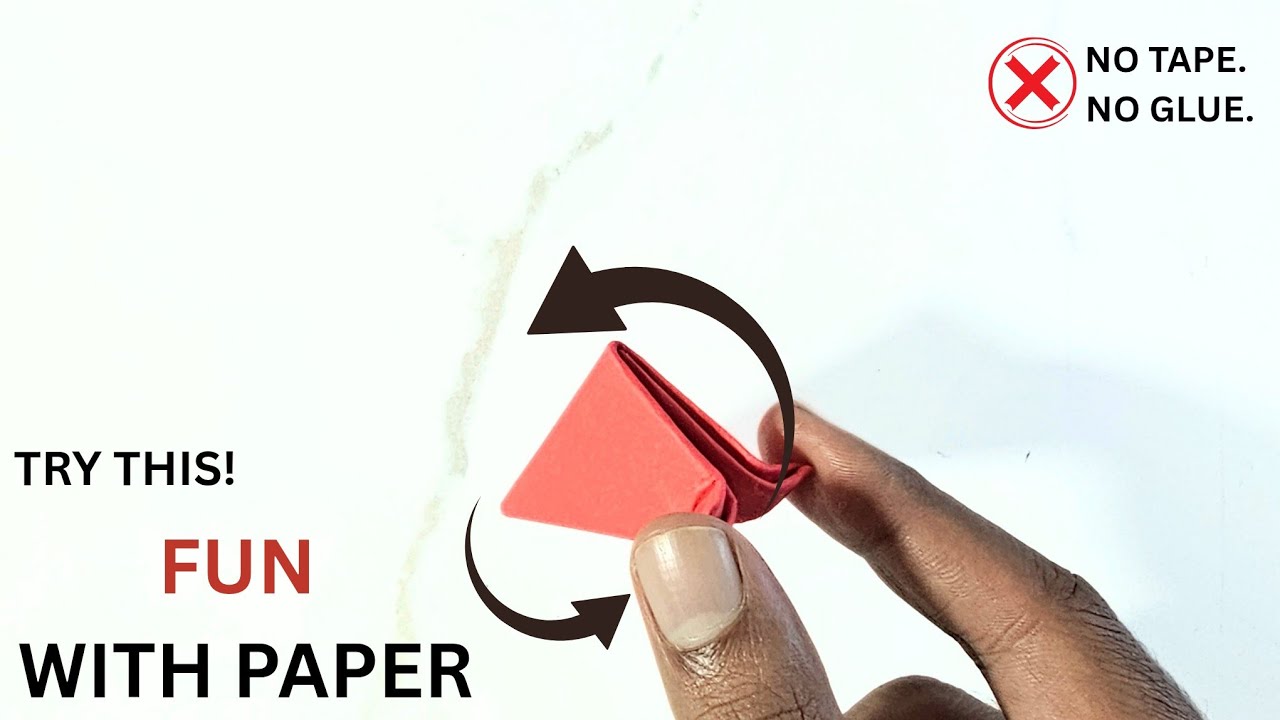 Origami Spinner  | How to Make a Paper Spinner Toy | No Glue
