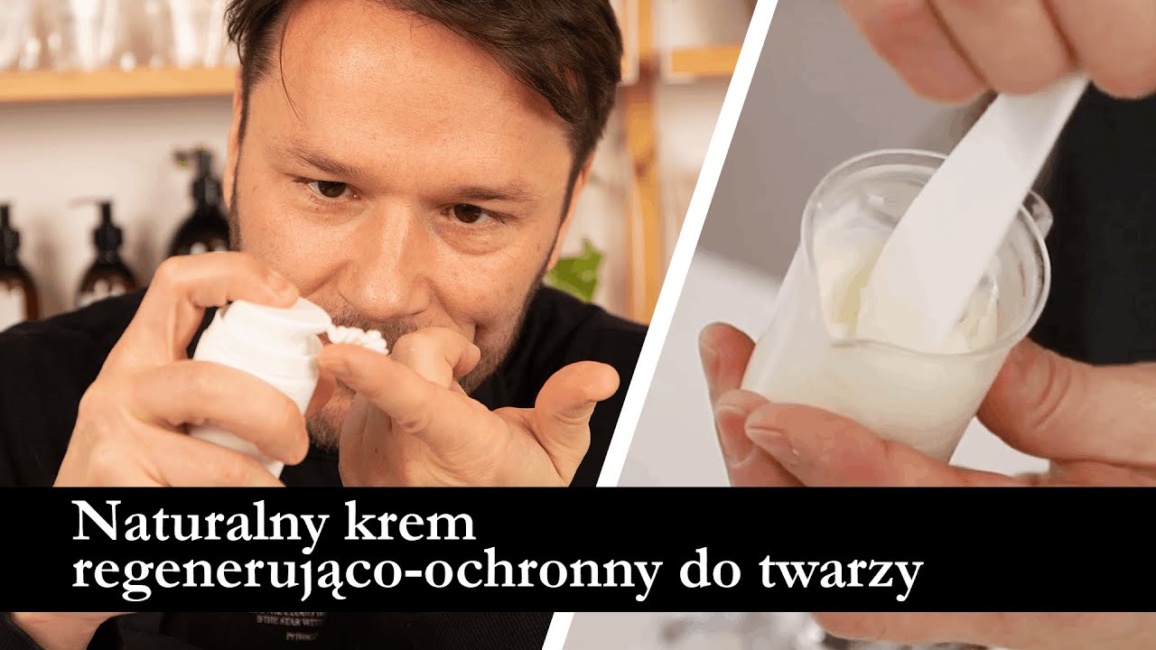 Naturalny krem regenerująco ochronny do twarzy | Naturalna receptura DIY | ECOSPA