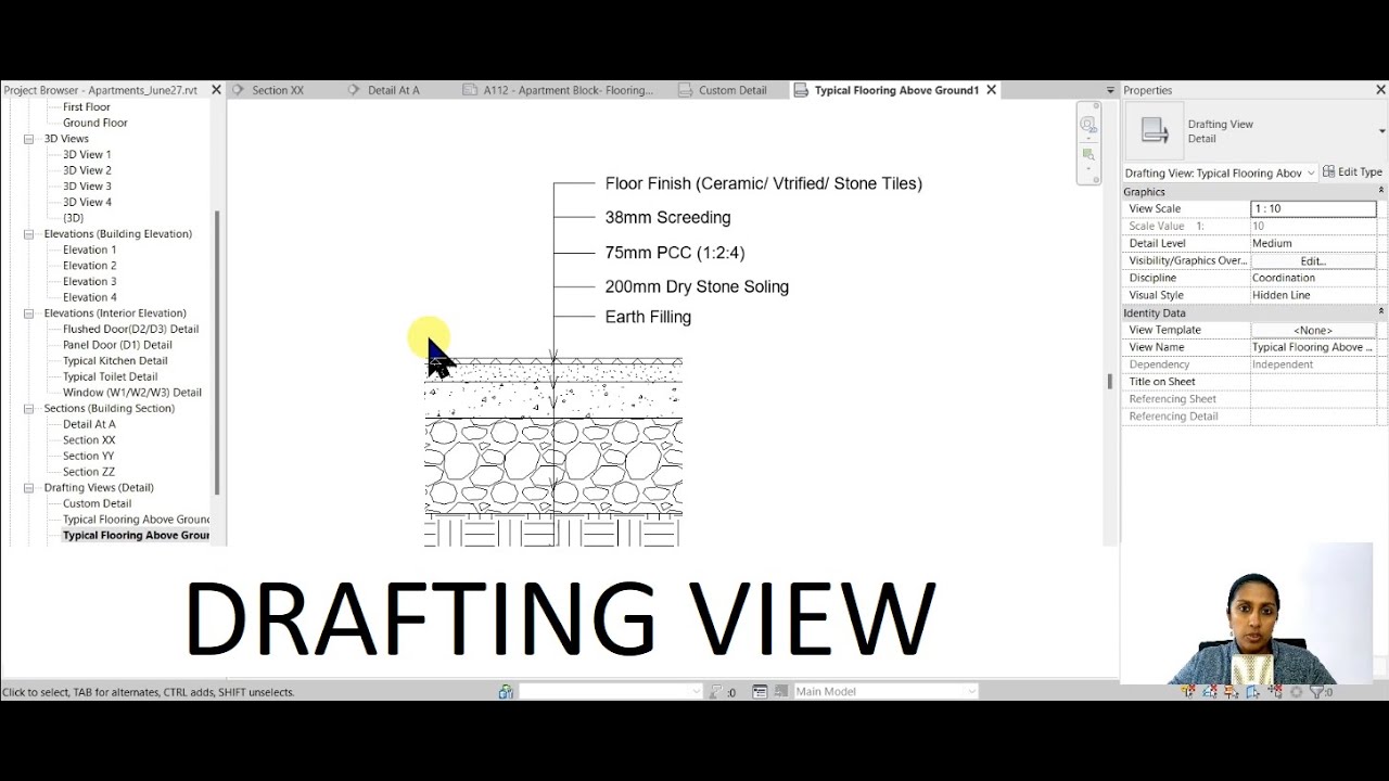 EP43 | Программа Revit для начинающих | Подробный вид чертежа — как добавить перекрёстную ссылку ...
