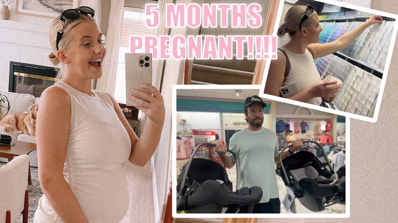 DAY IN THE LIFE 5 MONTHS PREGNANT!!!! (vlog)