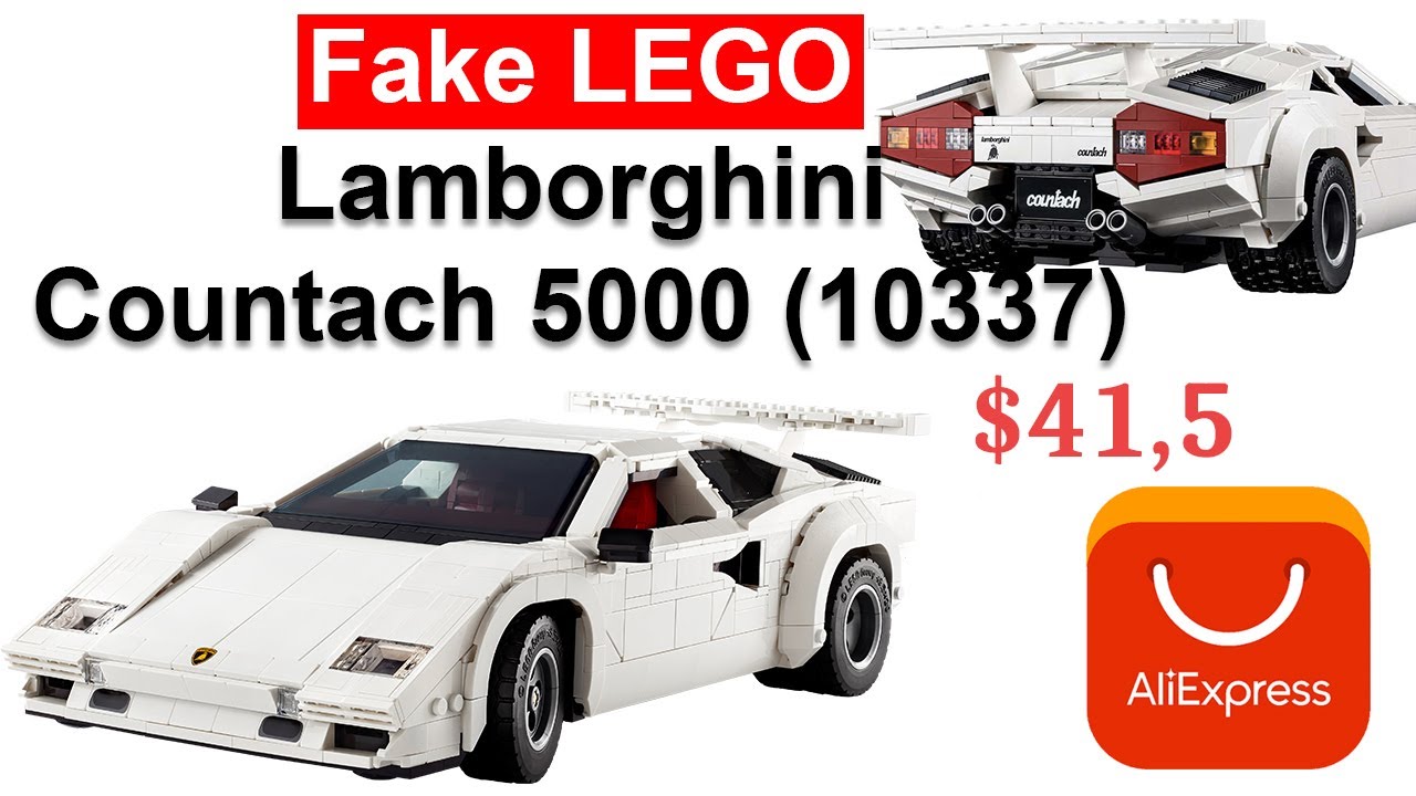Fake Lego Lamborghini Countach 5000 (10337) from Aliexpress