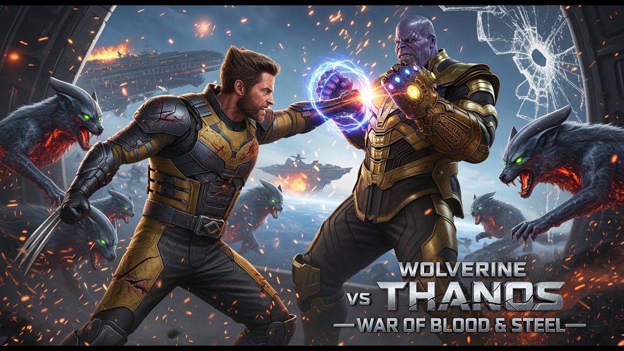 Wolverine vs Thanos – War of Blood and Steel | Epic Dark Showdown