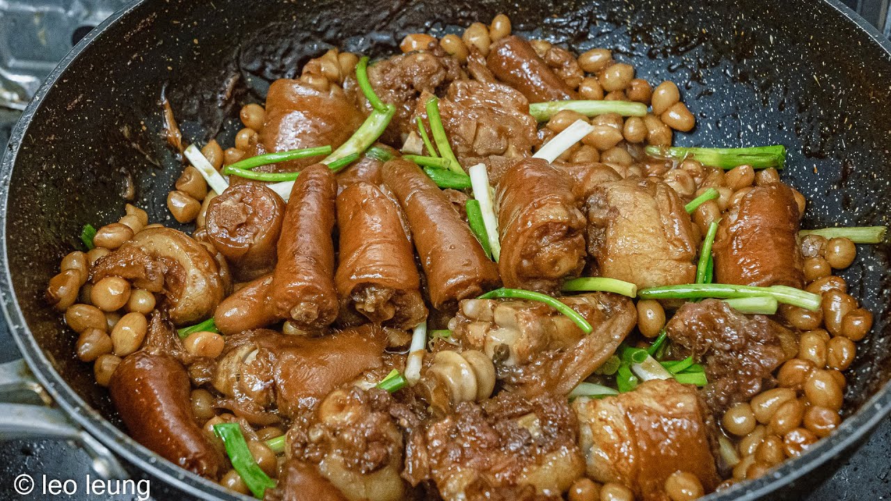《廣東話影片》香港人的味道回憶——花生燜豬尾，標準的燜煮肉類配方操作，只要學懂了，之後就是清水白烚也能煮出好味道！