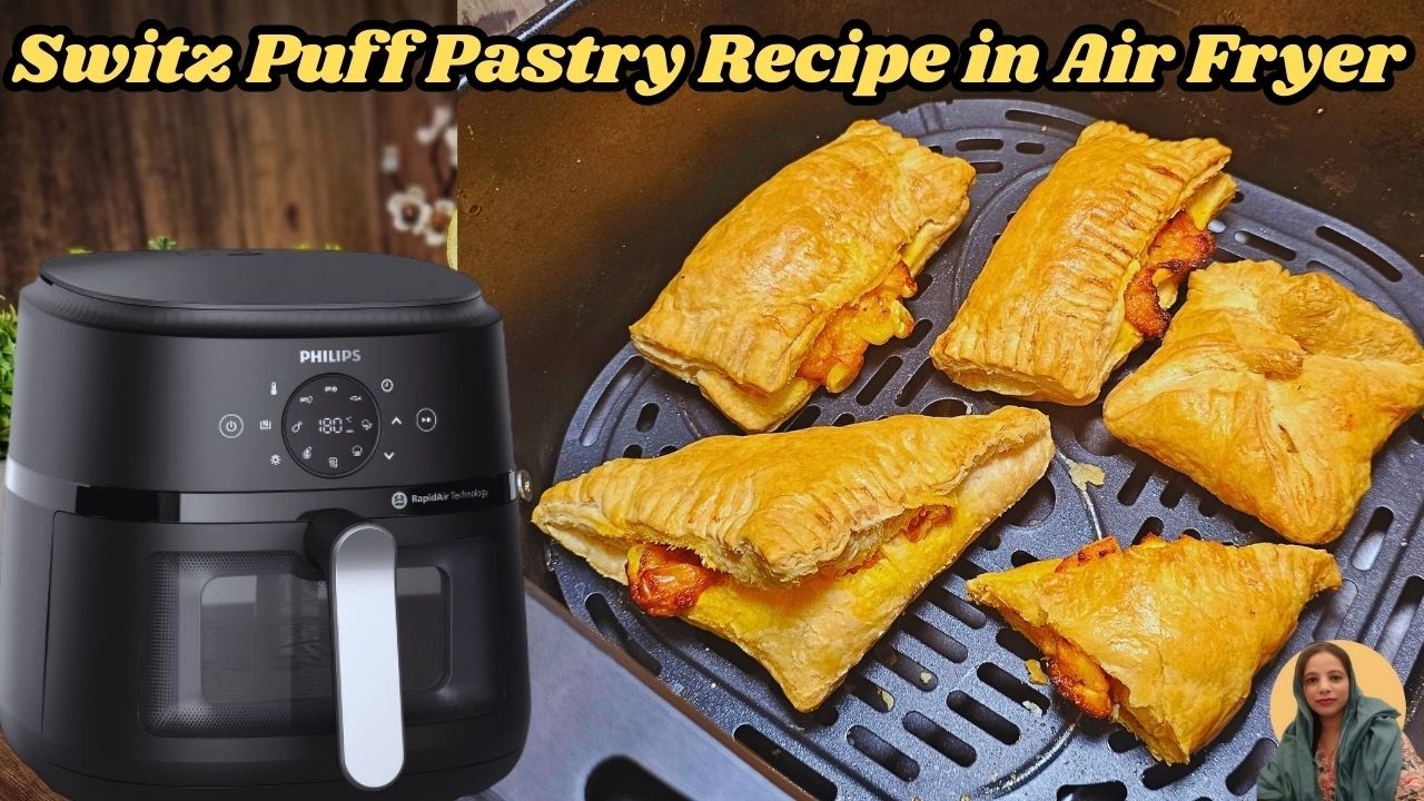 SWITZ PUFF PASTRY RECIPE IN AIR FRYER | SWITZ PUFF PASTRY RECIPE | VEG PUFF RECIPE 🥐✨