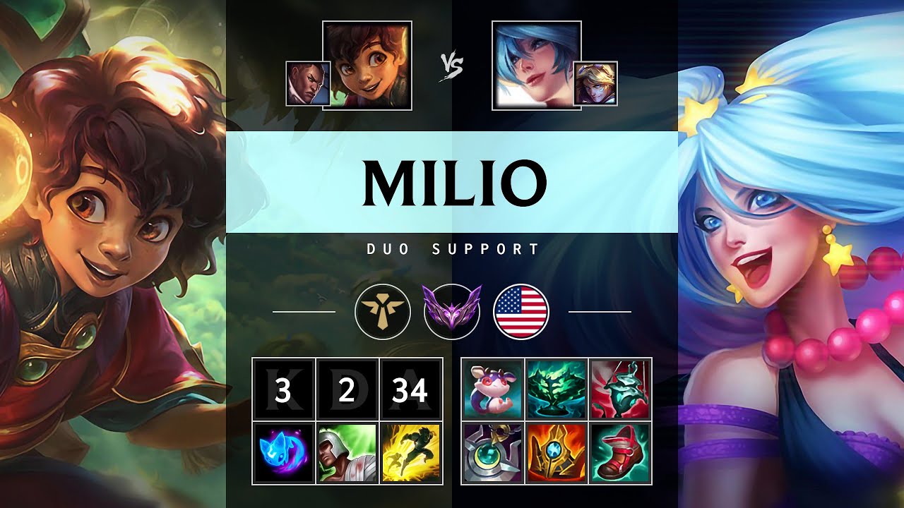 Milio Support vs Sona: Healing Master - NA Master Patch 14.16