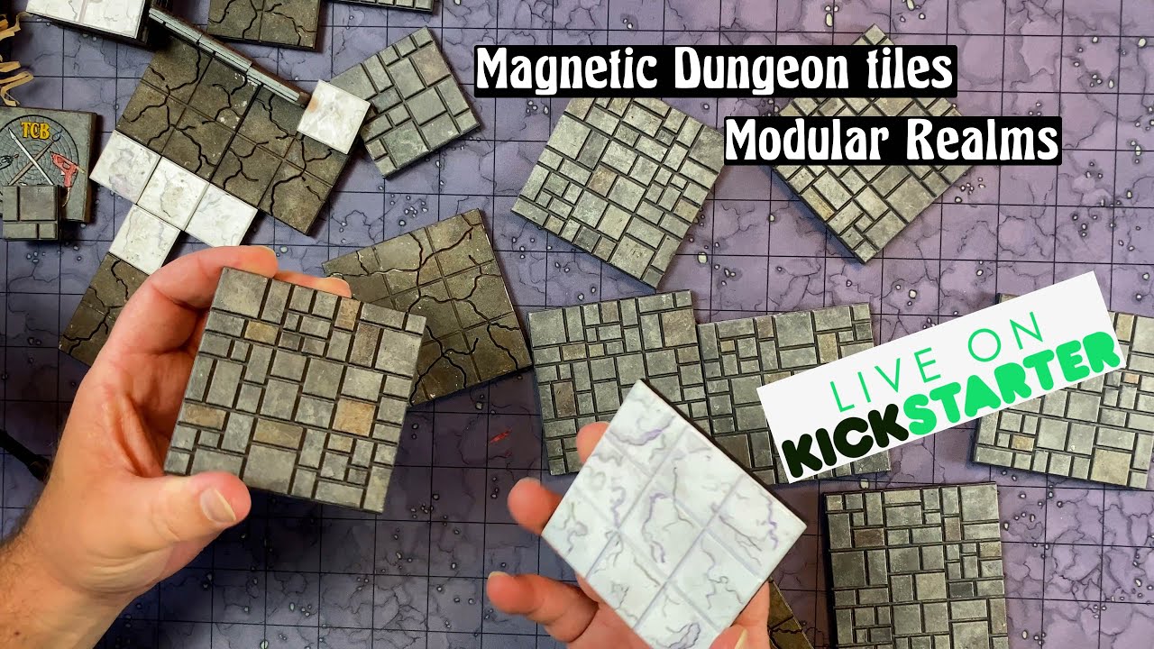 Magnetic dungeon tiles... New Kickstarter from Modular Realms