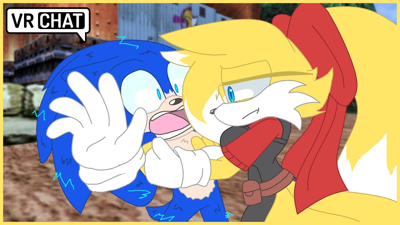 Movie Sonic Meets Female Tails?! (VR Chat)