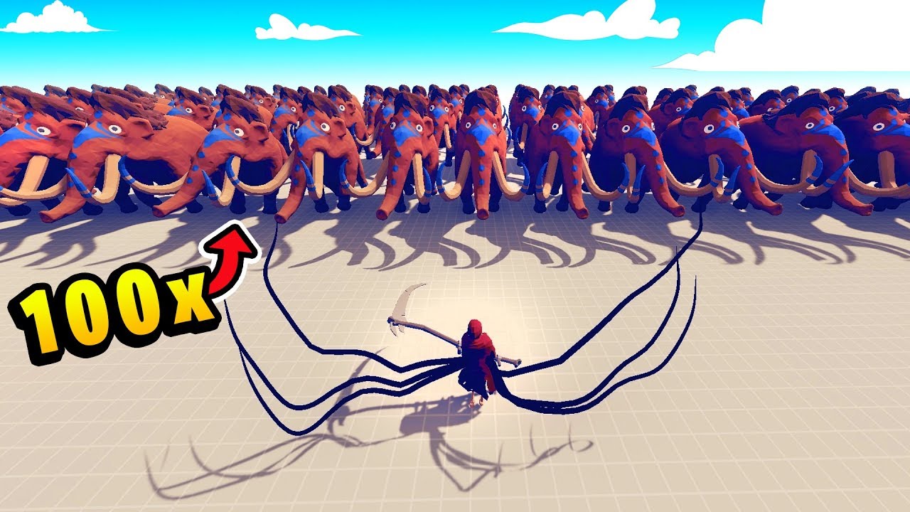 REAPER vs 100x EVERY UNIT - Totally Accurate Battle Simulator (TABS)