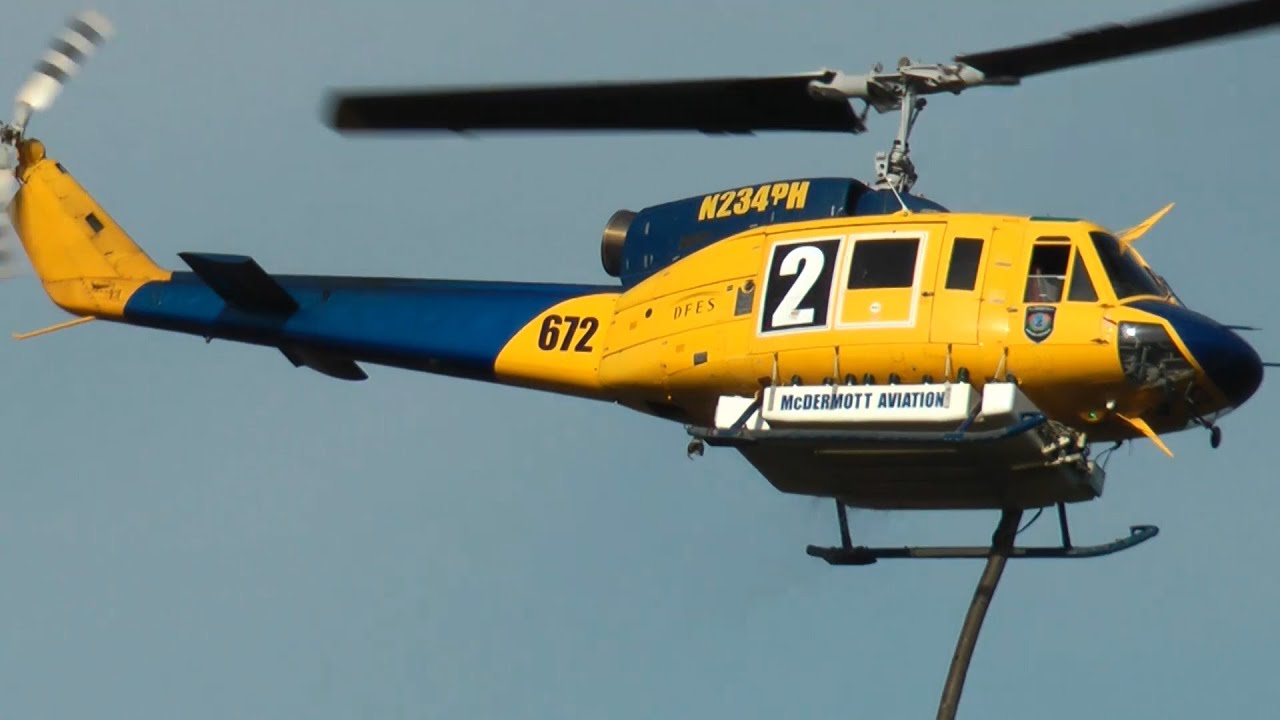 2023-03-21: Fire Helicopters - Bell 214B-1 (Helitak 671, 672, 674 & 676)