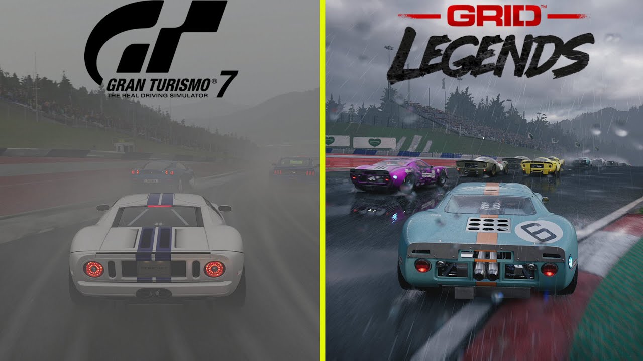 Gran Turismo 7 vs Grid Legends Rain Effect Comparison