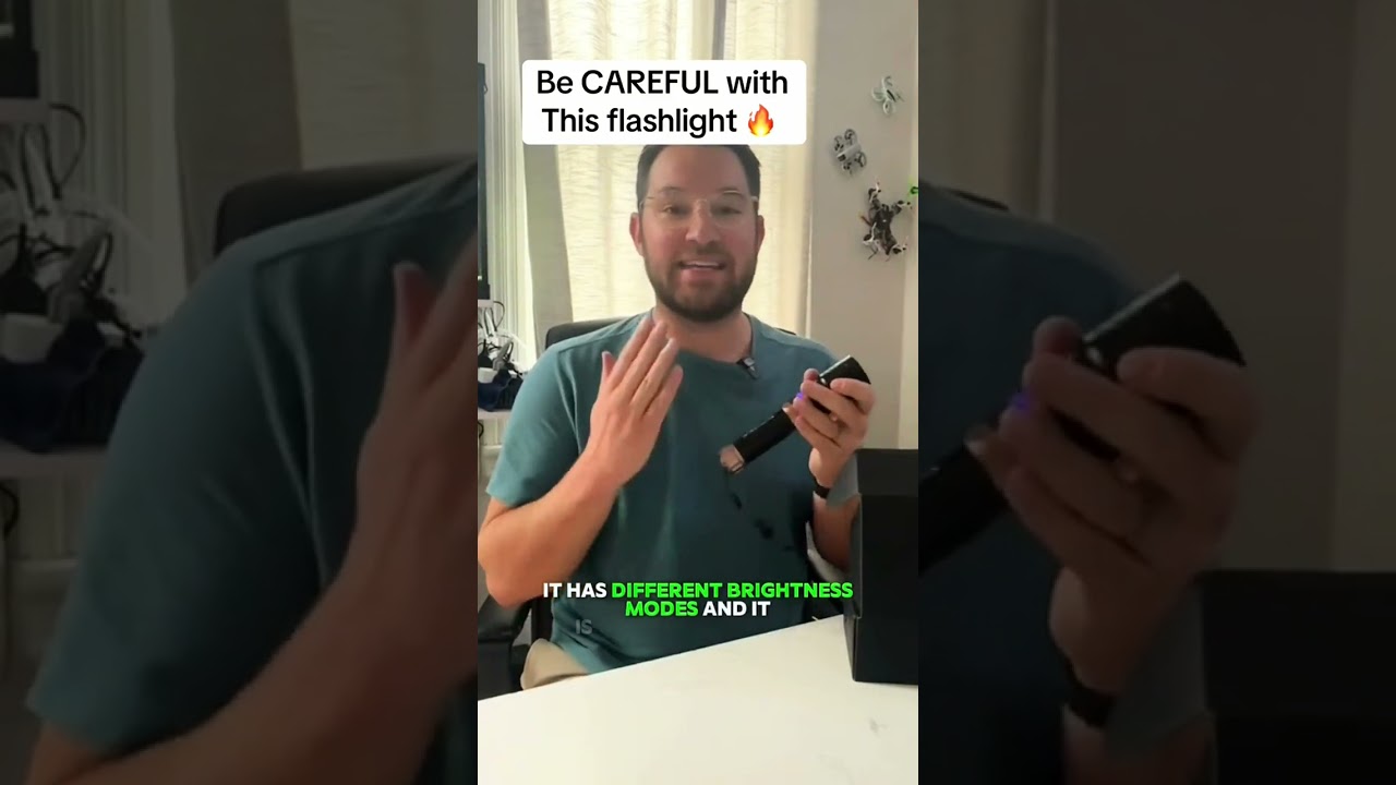 The fire warning is legit - a flashlight that can literally light things on fire