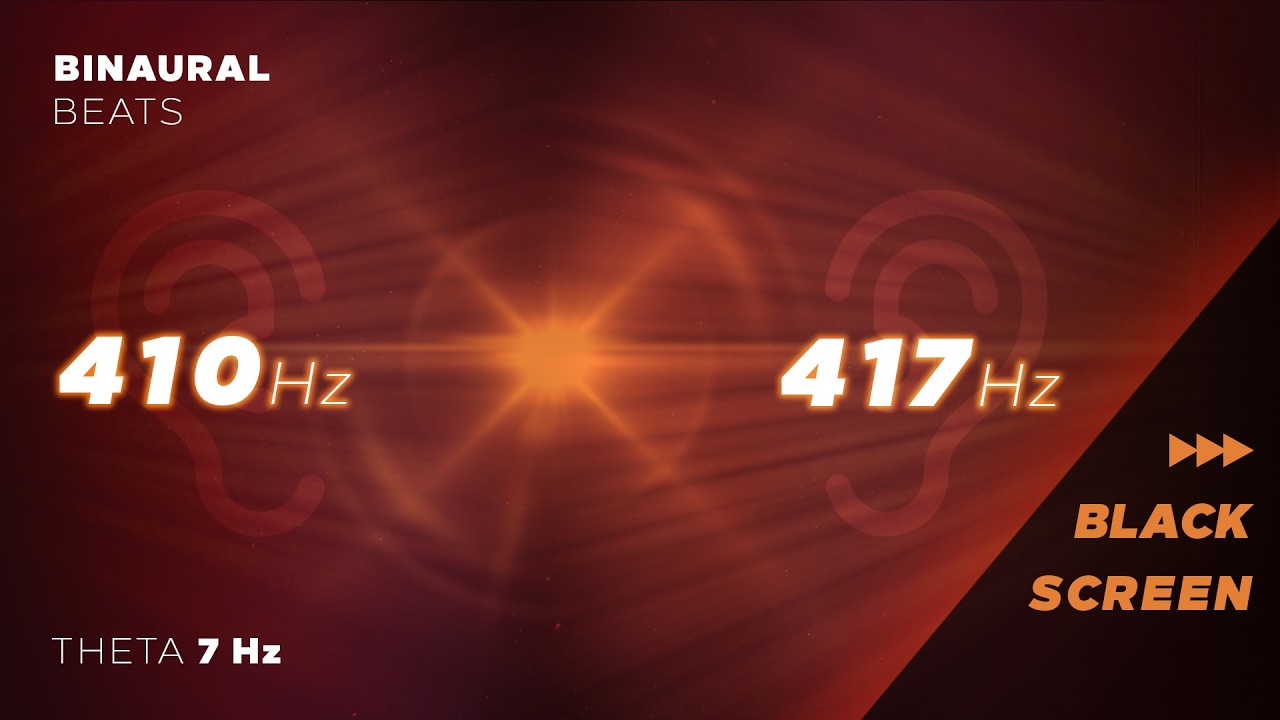 Binaural Beats 410 Hz & 417 Hz pure tone | Theta Brainwave Entrainment | Deep Meditation frequencies