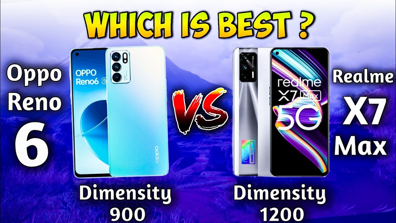 Oppo Reno 6 Vs Realme X7 Max Detail Comparison And Gaming Review #realmex7max #opporeno6