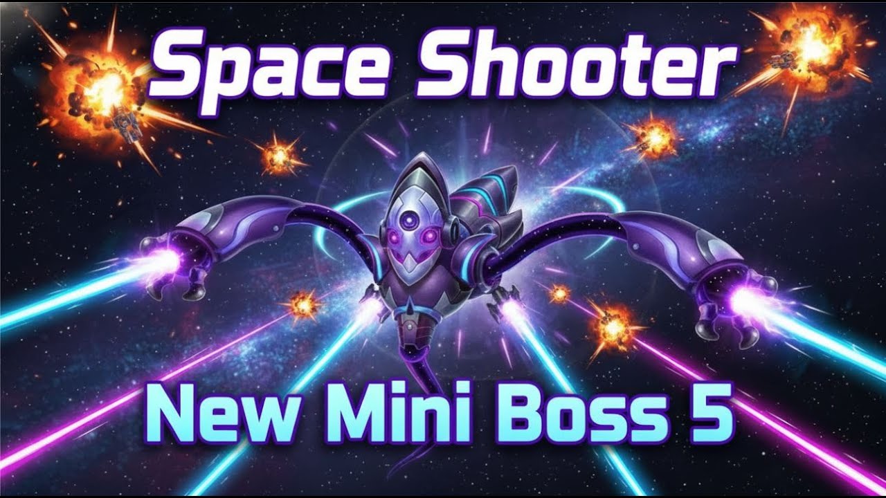 Galaxy Attack: Space Shooter | New Mini Boss 5 Battle (2026) World Bosses