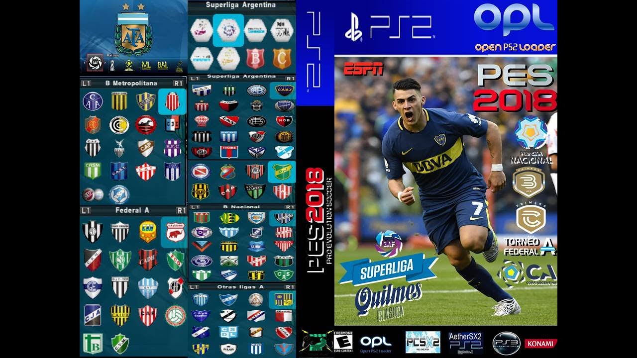 PES 2018 LIGAS AFA (OPTION FILE INCORPORADO EN EL DVD)