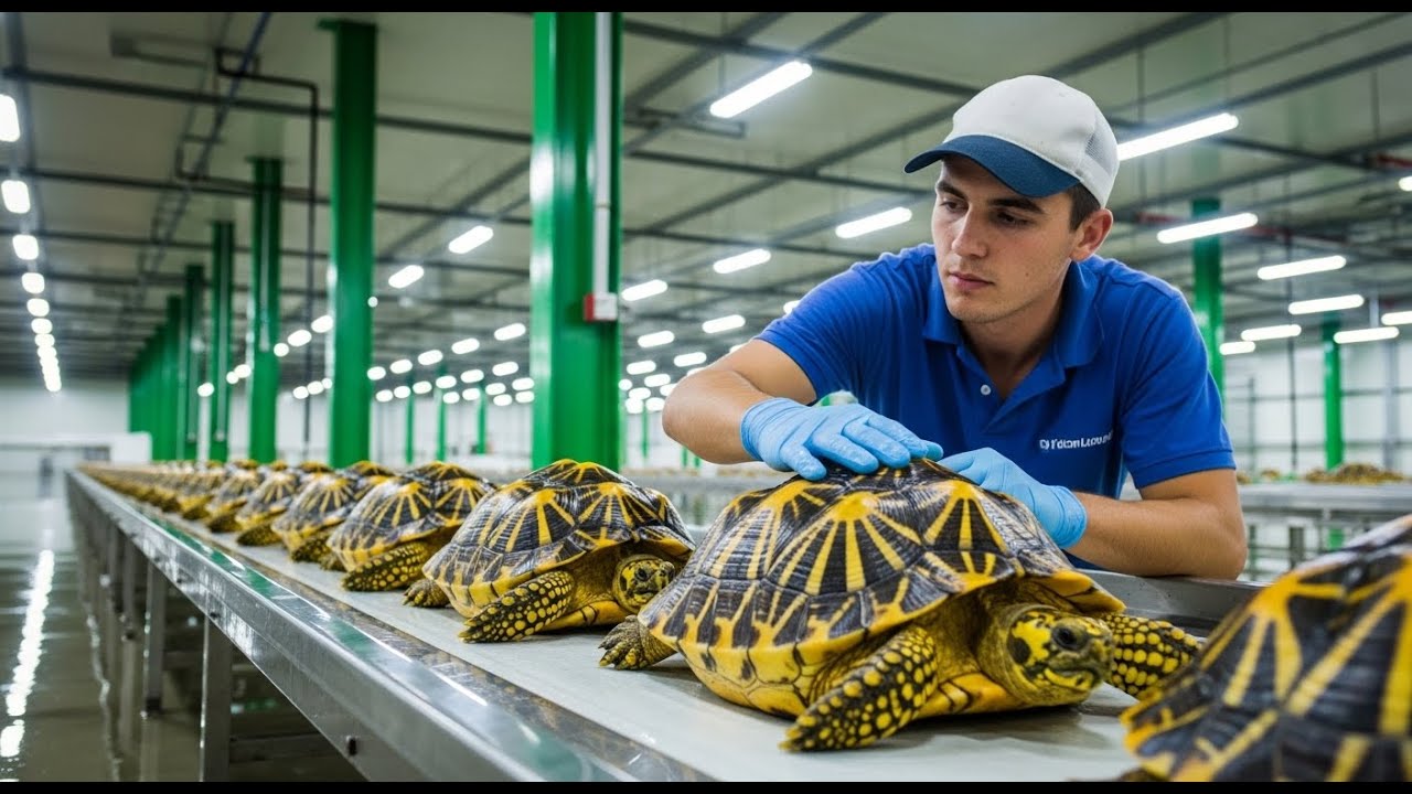 Inside THE FORBIDDEN SHELL’s Massive TURTLE Farms || Full Process