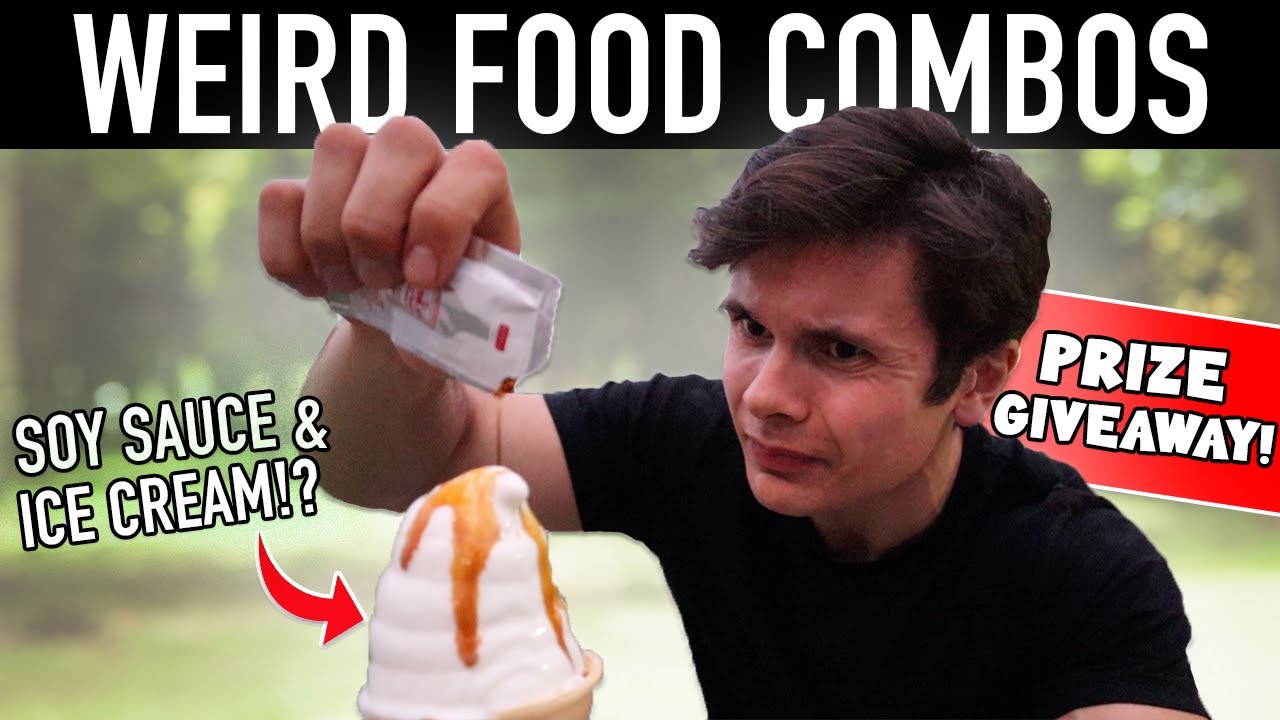 Trying My Subscribers WEIRD FOOD COMBINATIONS | Prize Giveaway