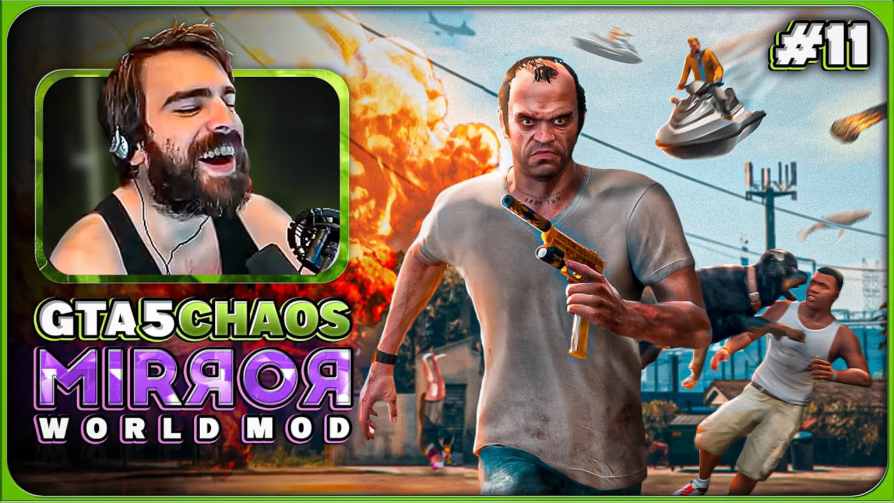 GTA 5 Chaos Mod Challenge: Mirror World & Rainbomizer Madness! Episode 11 - S07 E11