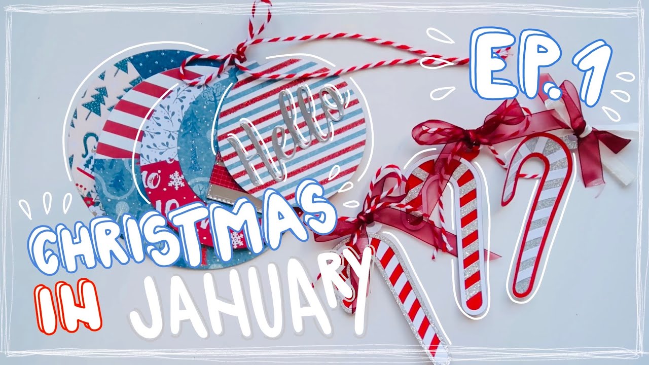 Christmasy Embellishments for Happy Mail | Christmas in January Ep. 1 | WithLoveTjascha