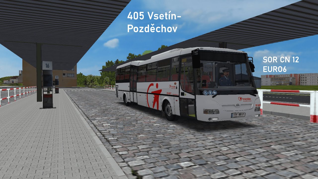 OMSI 2 - mapa Vsetín - SOR CN 12 E6 - (Linka 405 směr Pozděchov)
