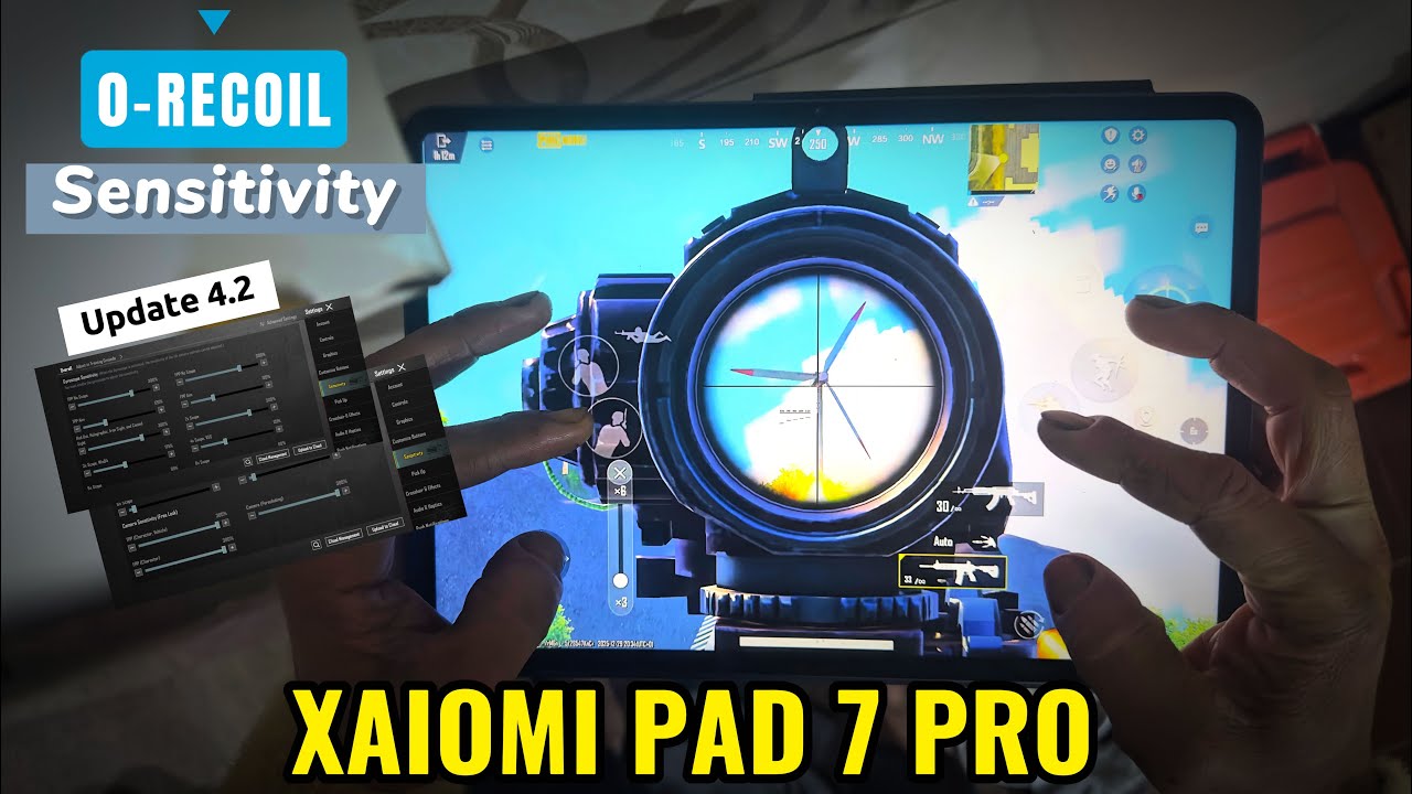 Bgmi sensitivity settings for gyro player || Xaiomi Pad 7 Pro Beast 🥶 