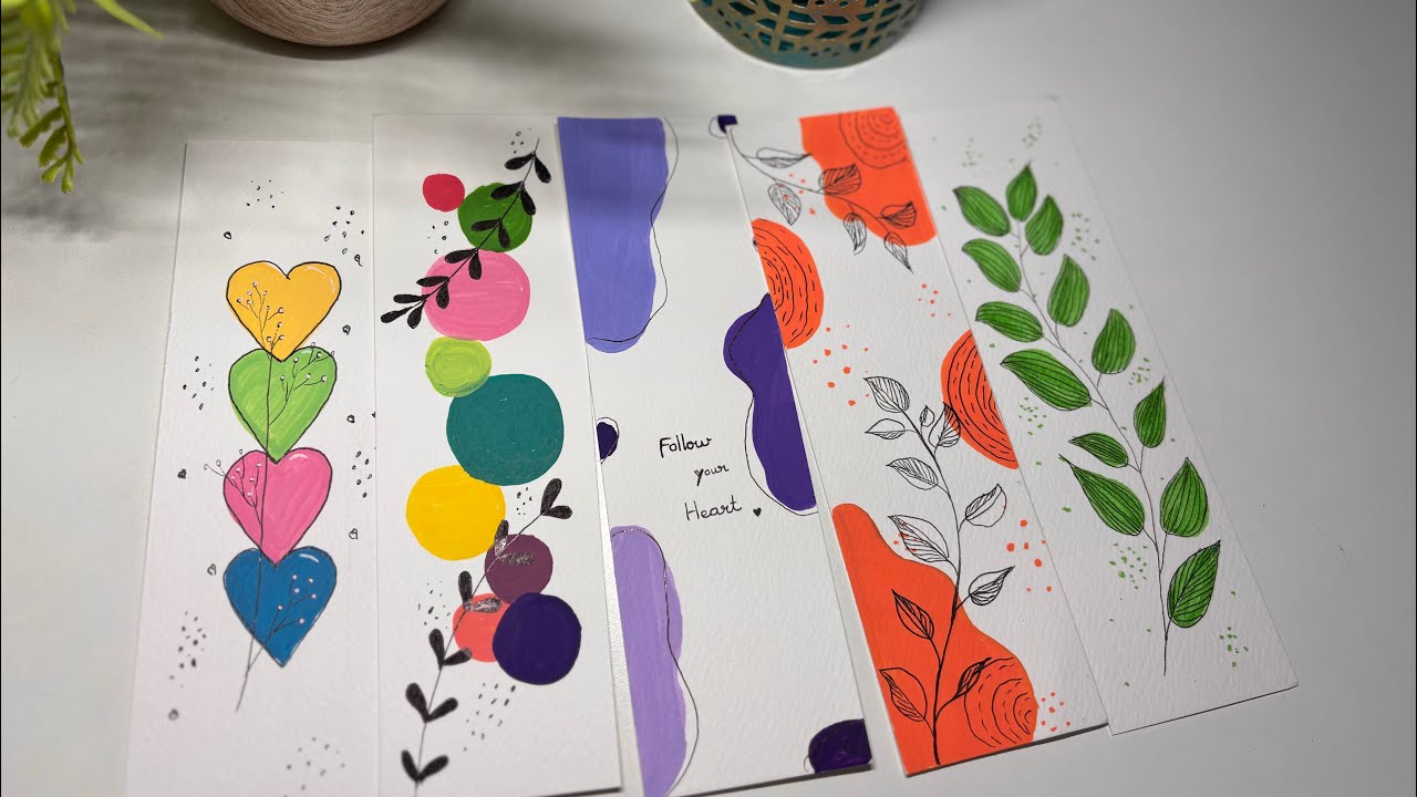 DIY Bookmark Ideas for Beginners | Acrylic Art#bookmarks #boho #art #shortsviral #shorts